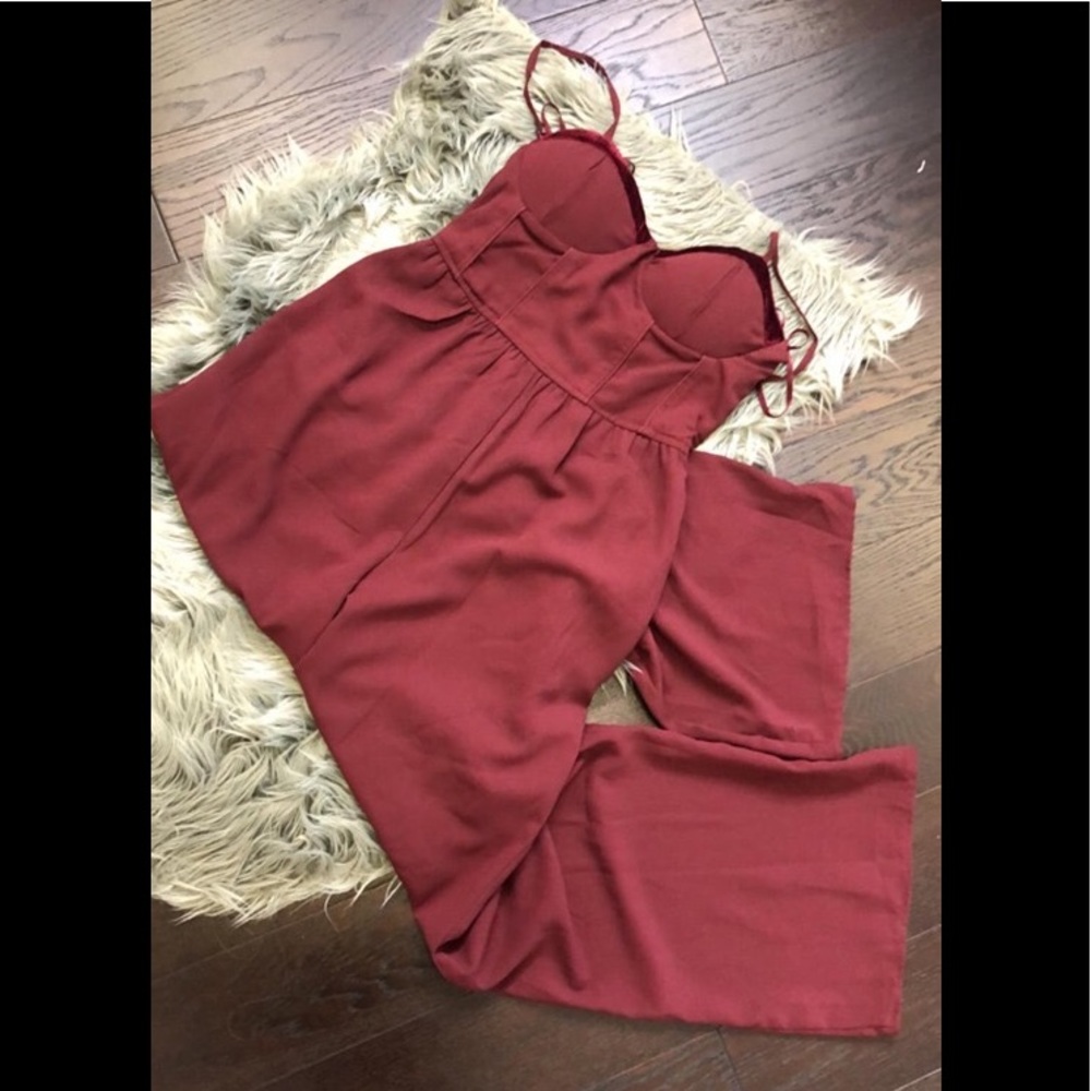 Burgundy Jumpsuit